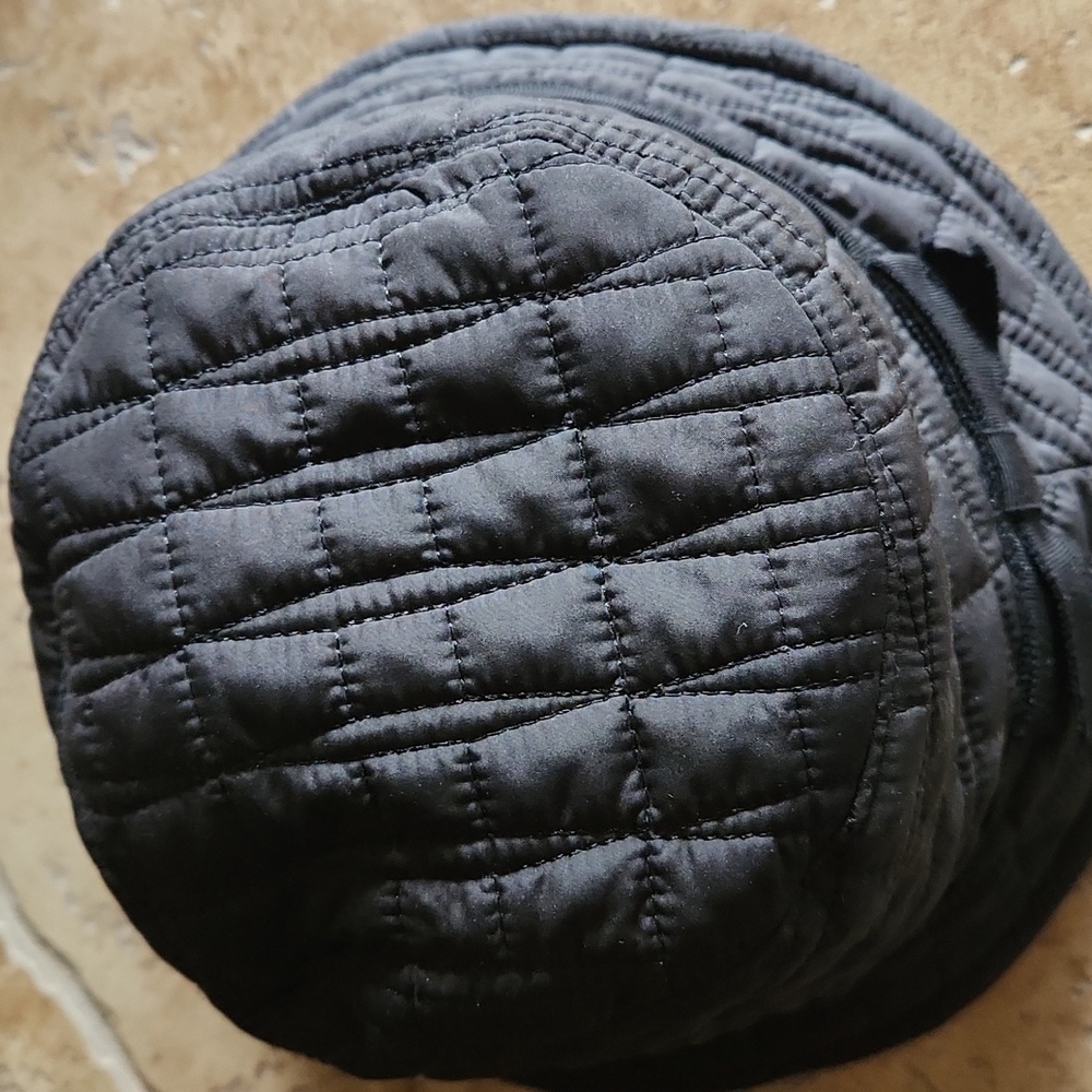 Kate Spade Black Quilted Bucket Hat with Bow - Picture 2 of 9